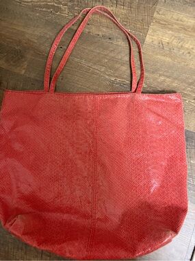 SAKS FIFTH AVE Red Women's Tote Bag - Classic Everyday Carry